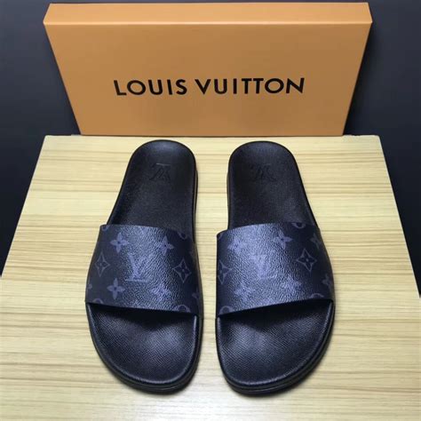 lv men slippers|Louis Vuitton flip flops men's.